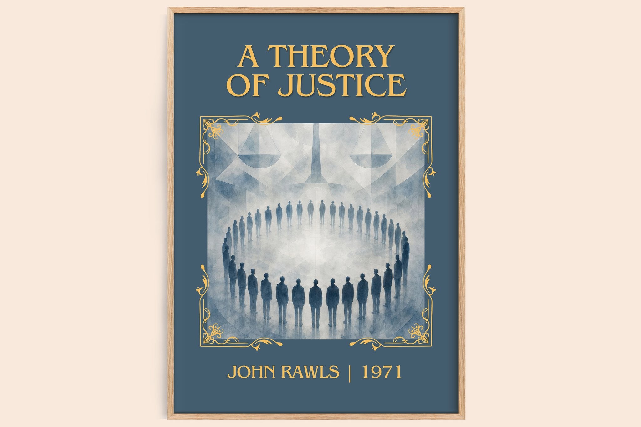 A Theory of Justice Classic Book Art Print by John Rawls