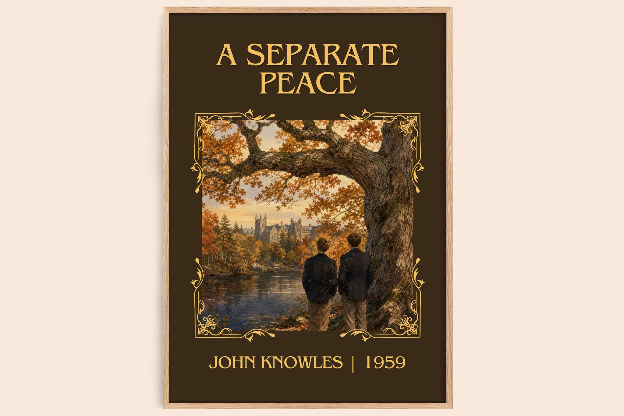 A Separate Peace Classic Book Art Print by John Knowles