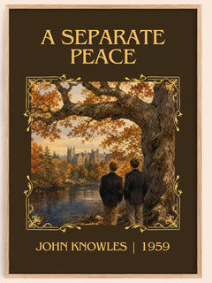 A Separate Peace Classic Book Art Print by John Knowles – book poster