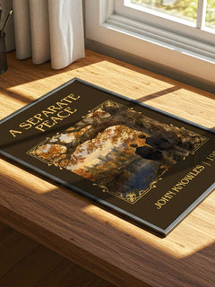 A Separate Peace Classic Book Art Print by John Knowles – print on a sunlit desk