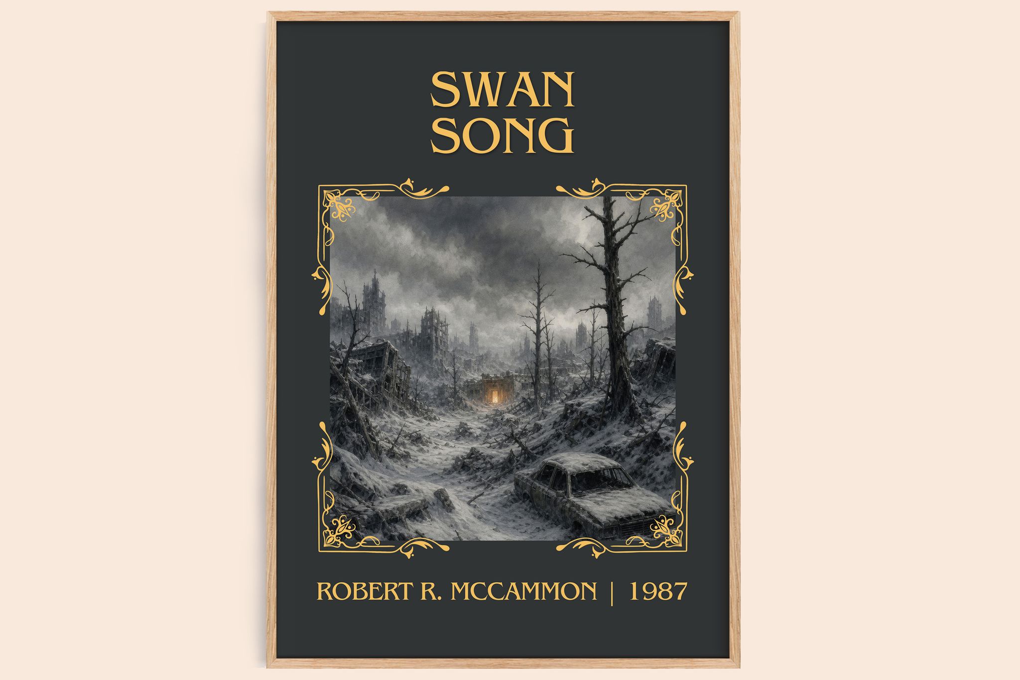 Swan Song Classic Book Art Print by Robert R. McCammon