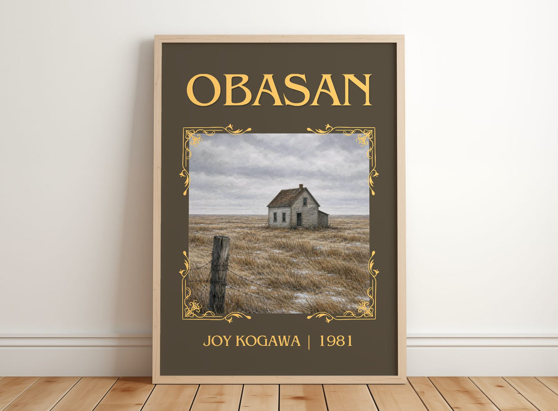 Obasan Classic Book Art Print by Joy Kogawa – framed print leaning on a wooden floor