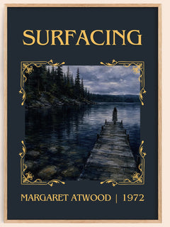 Surfacing Classic Book Art Print by Margaret Atwood – book poster