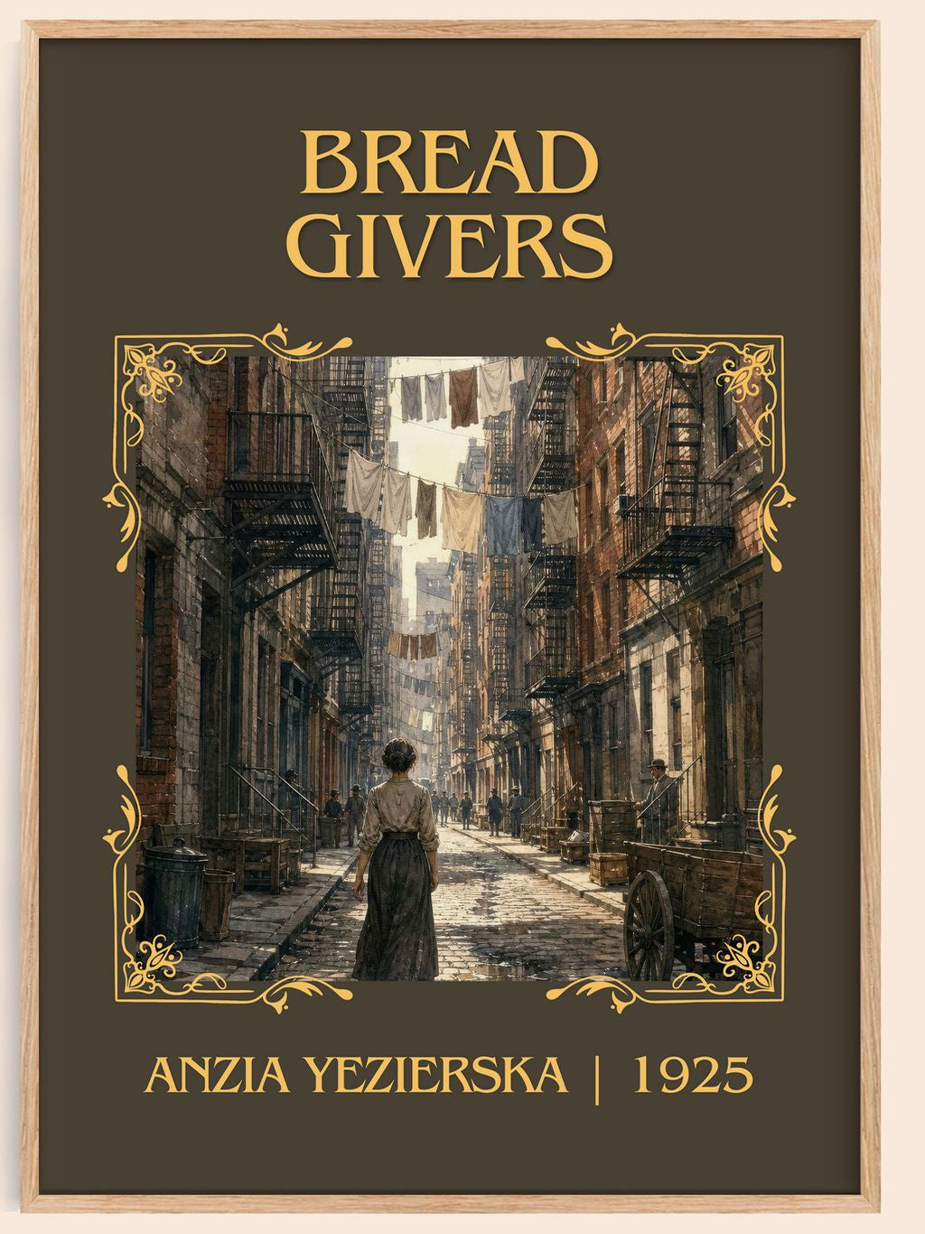 Bread Givers Classic Book Art Print by Anzia Yezierska – book poster