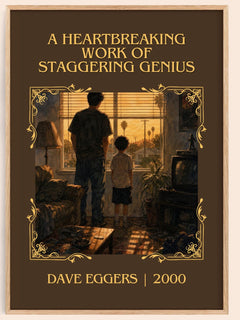 A Heartbreaking Work of Staggering Genius Classic Book Art Print by Dave Eggers – book poster