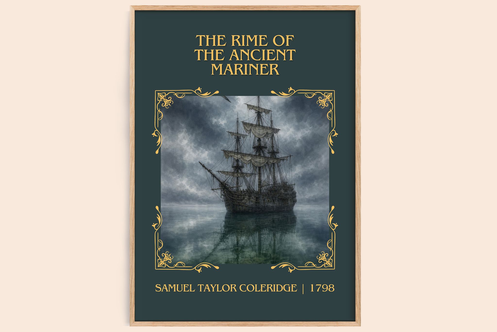 Rime of the Ancient Mariner Classic Book Art Print by S. Coleridge