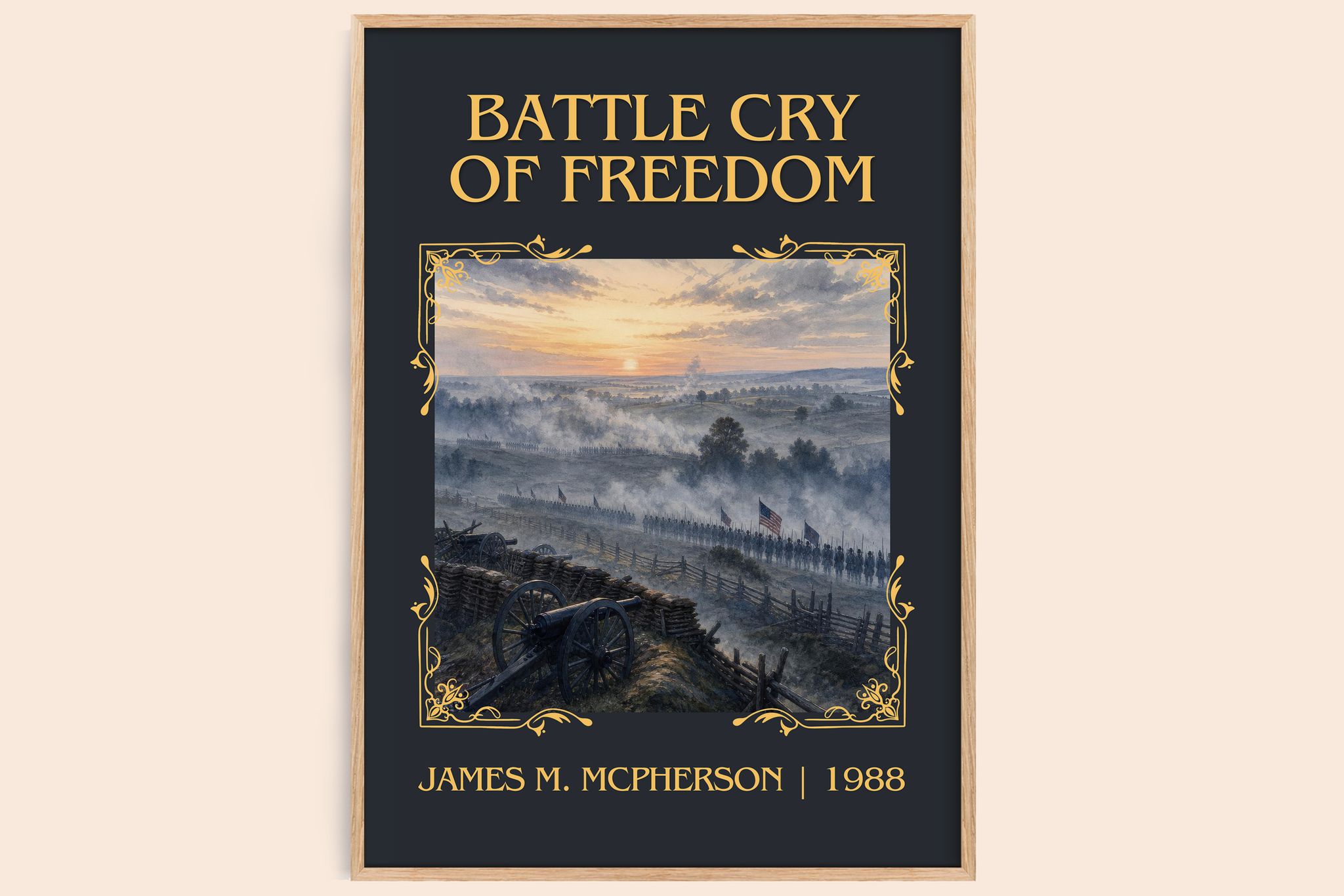 Battle Cry of Freedom Classic Book Art Print by James M. McPherson