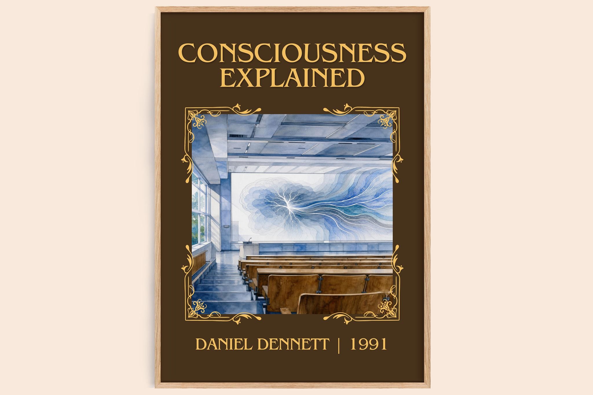 Consciousness Explained Classic Book Art Print by Daniel Dennett