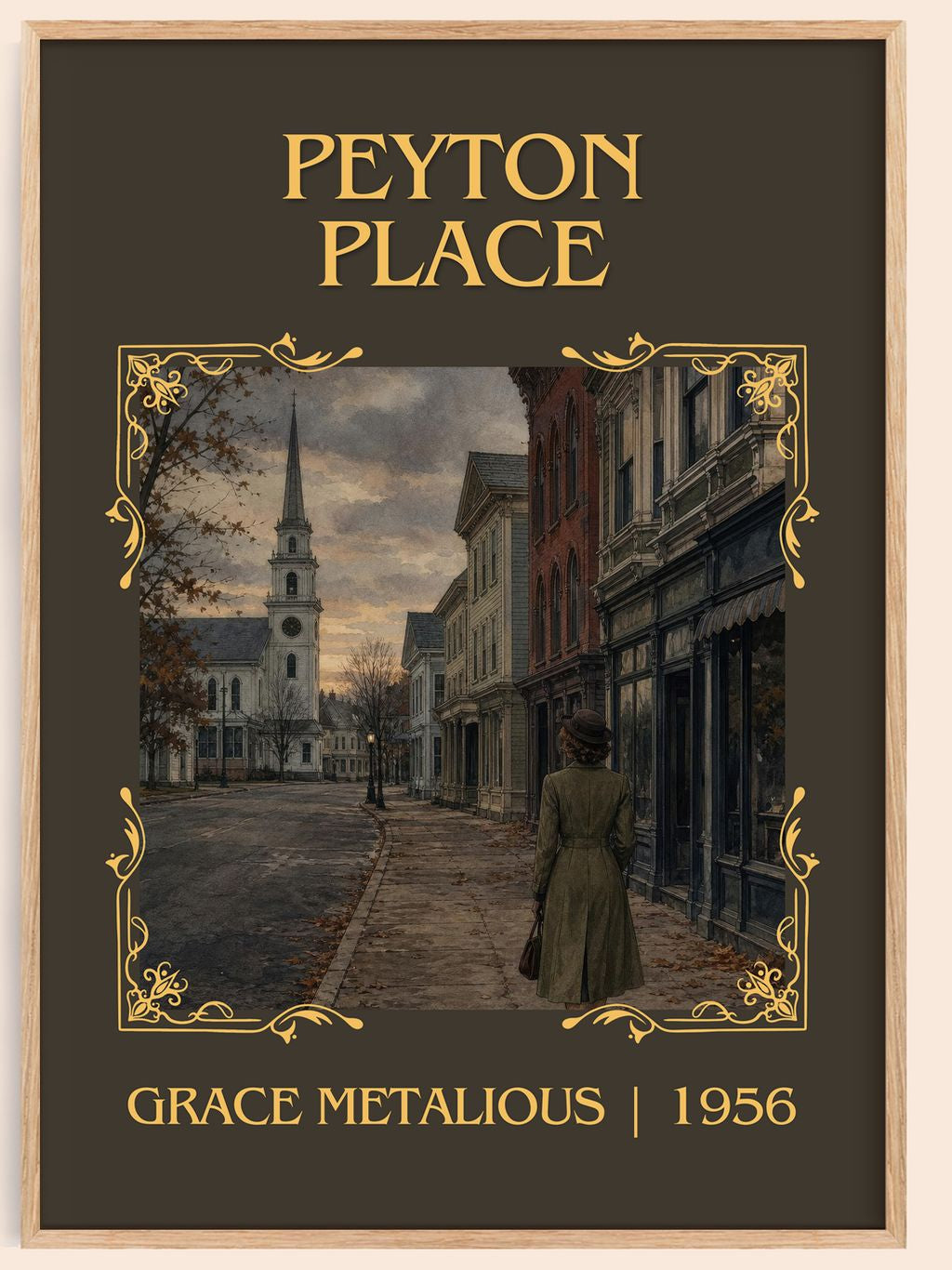 Peyton Place Classic Book Art Print by Grace Metalious – book poster