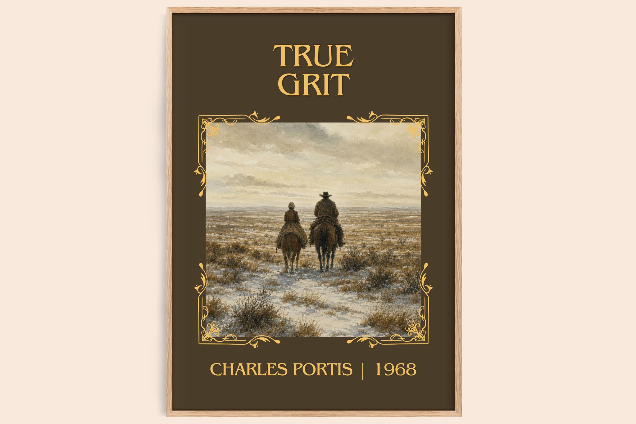 True Grit Classic Book Art Print by Charles Portis