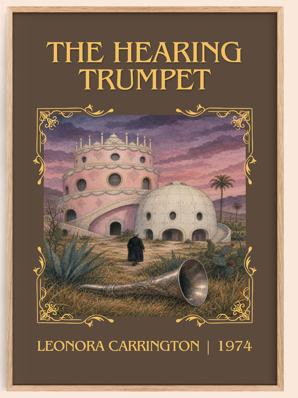The Hearing Trumpet Classic Book Art Print by Leonora Carrington – book poster
