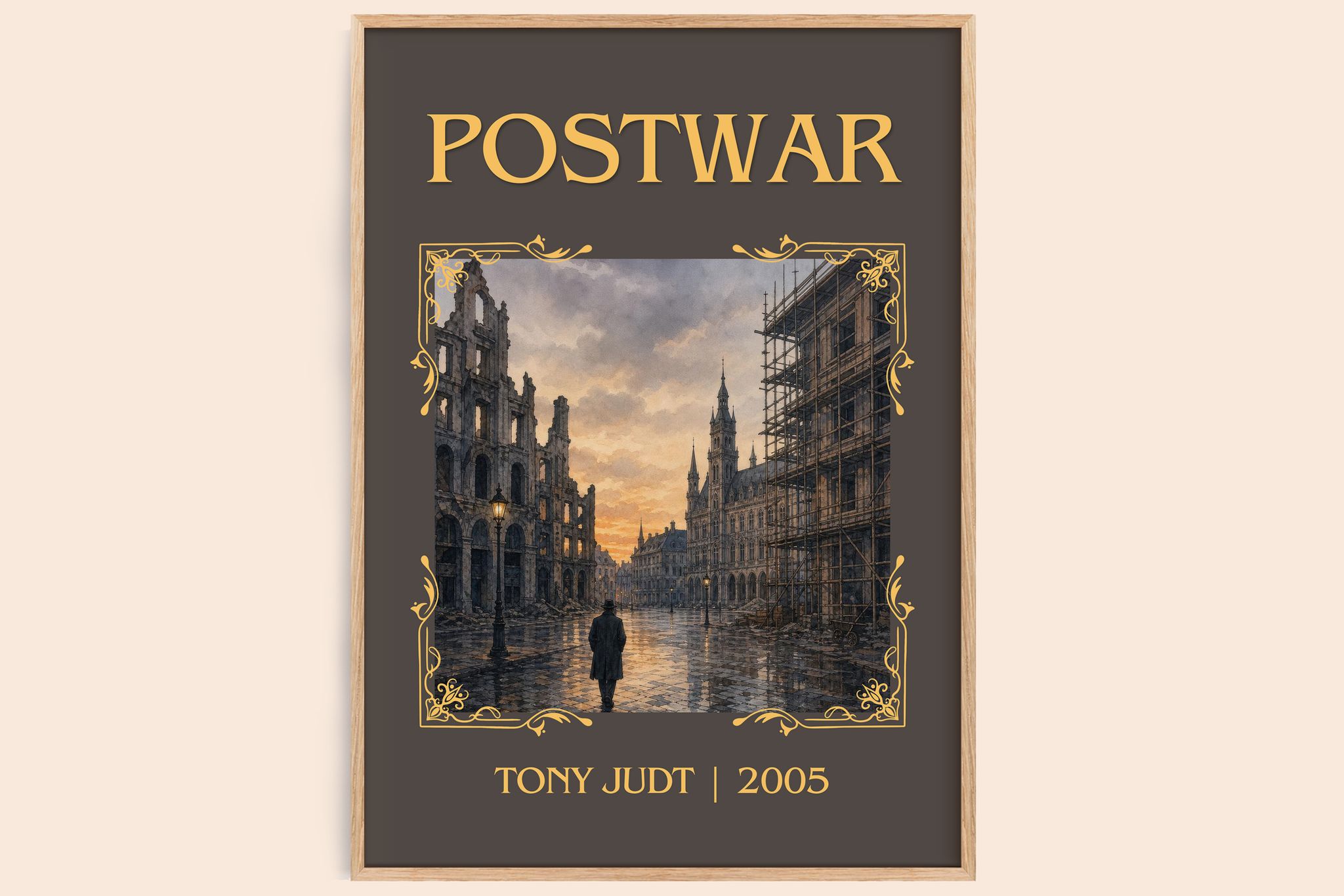 Postwar Classic Book Art Print by Tony Judt