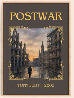 Postwar Classic Book Art Print by Tony Judt – book poster