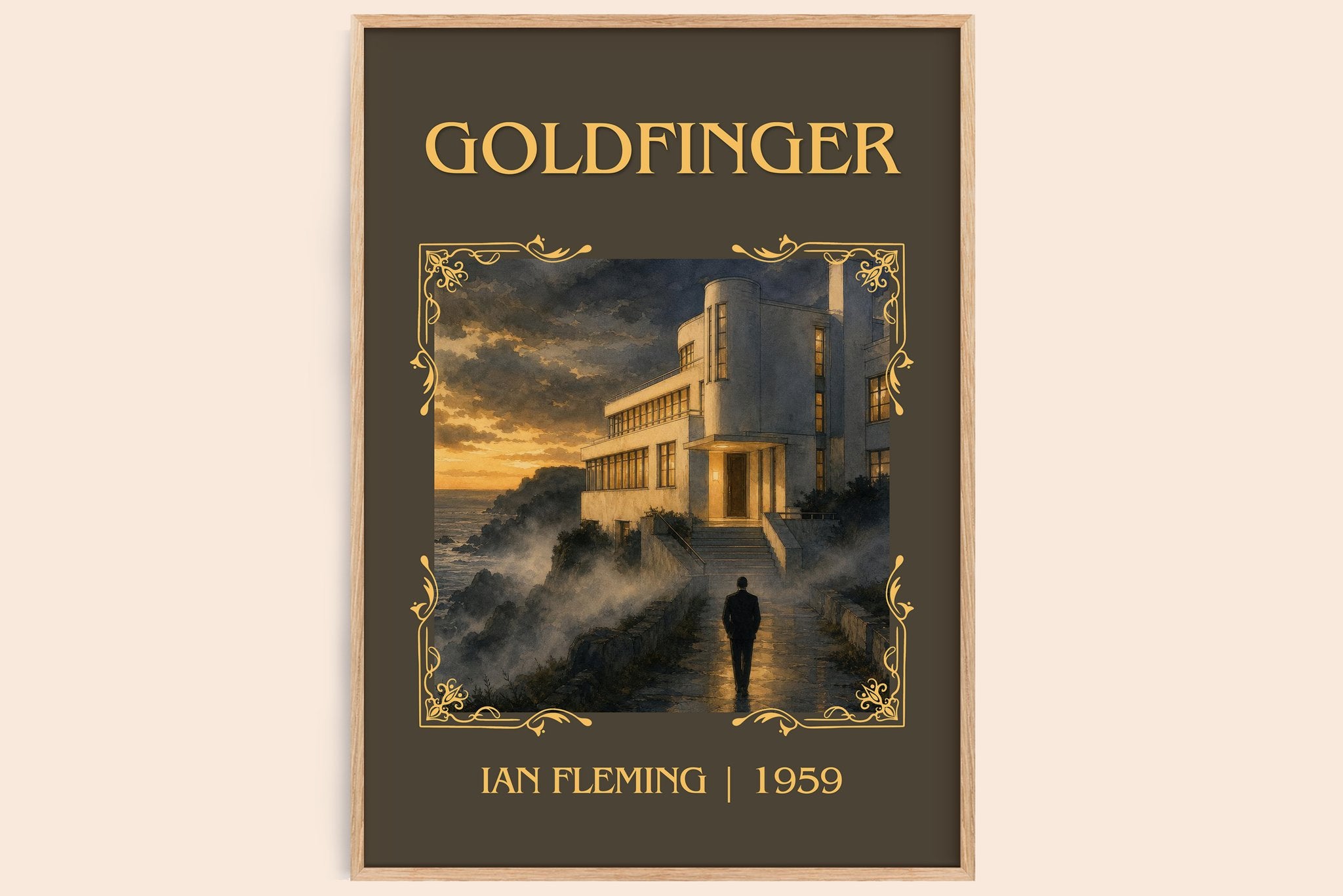 Goldfinger Classic Book Art Print by Ian Fleming