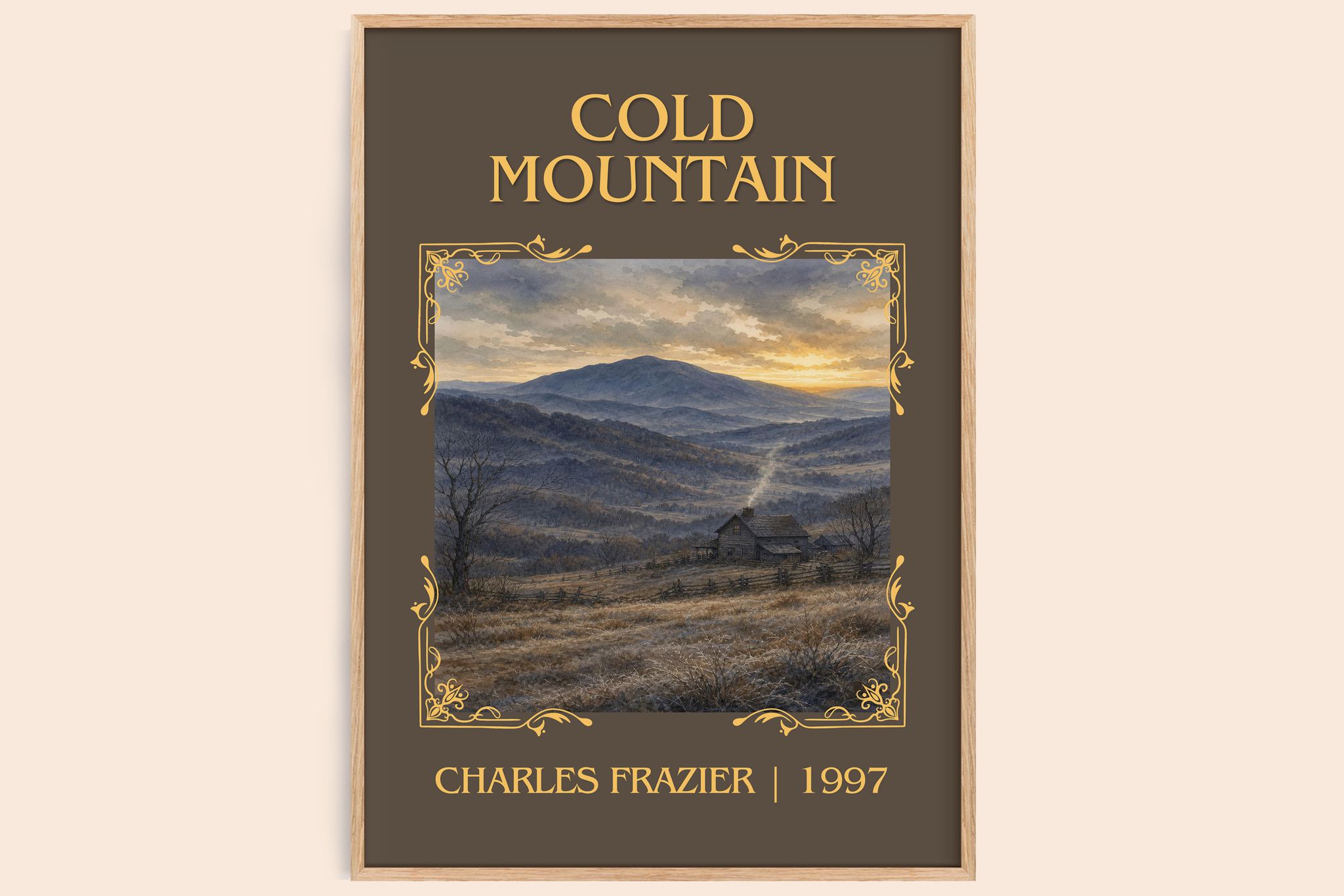 Cold Mountain Classic Book Art Print by Charles Frazier