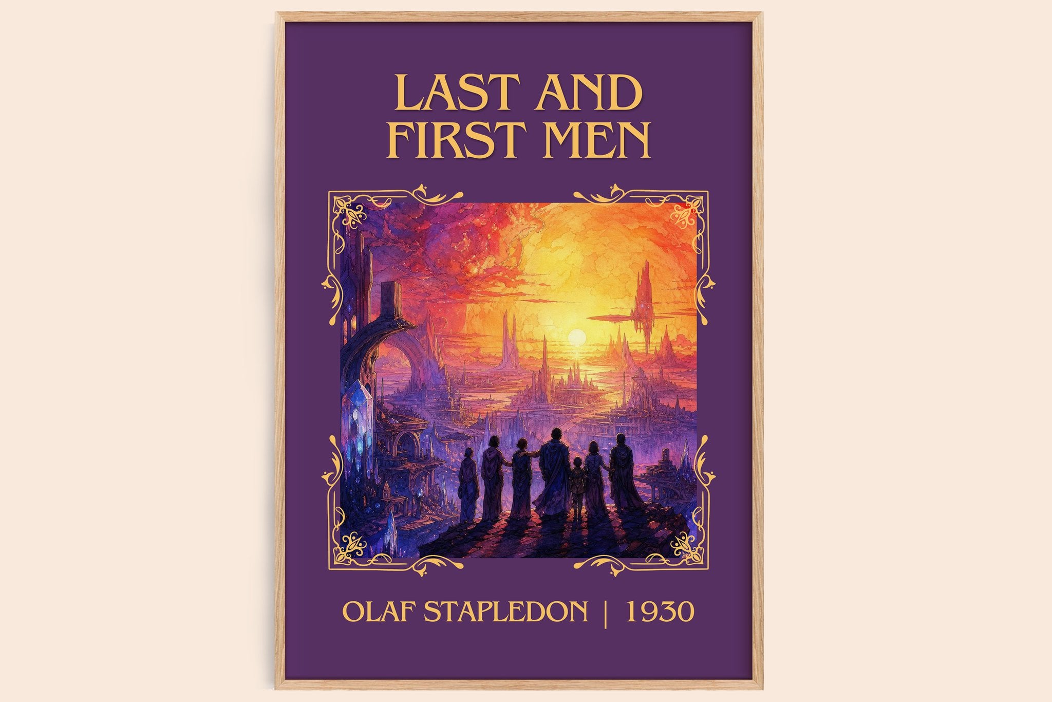 Last And First Men Classic Book Art Print by Olaf Stapledon