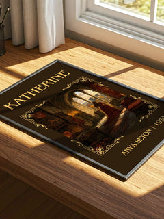 Katherine Classic Book Art Print by Anya Seton – print on a sunlit desk