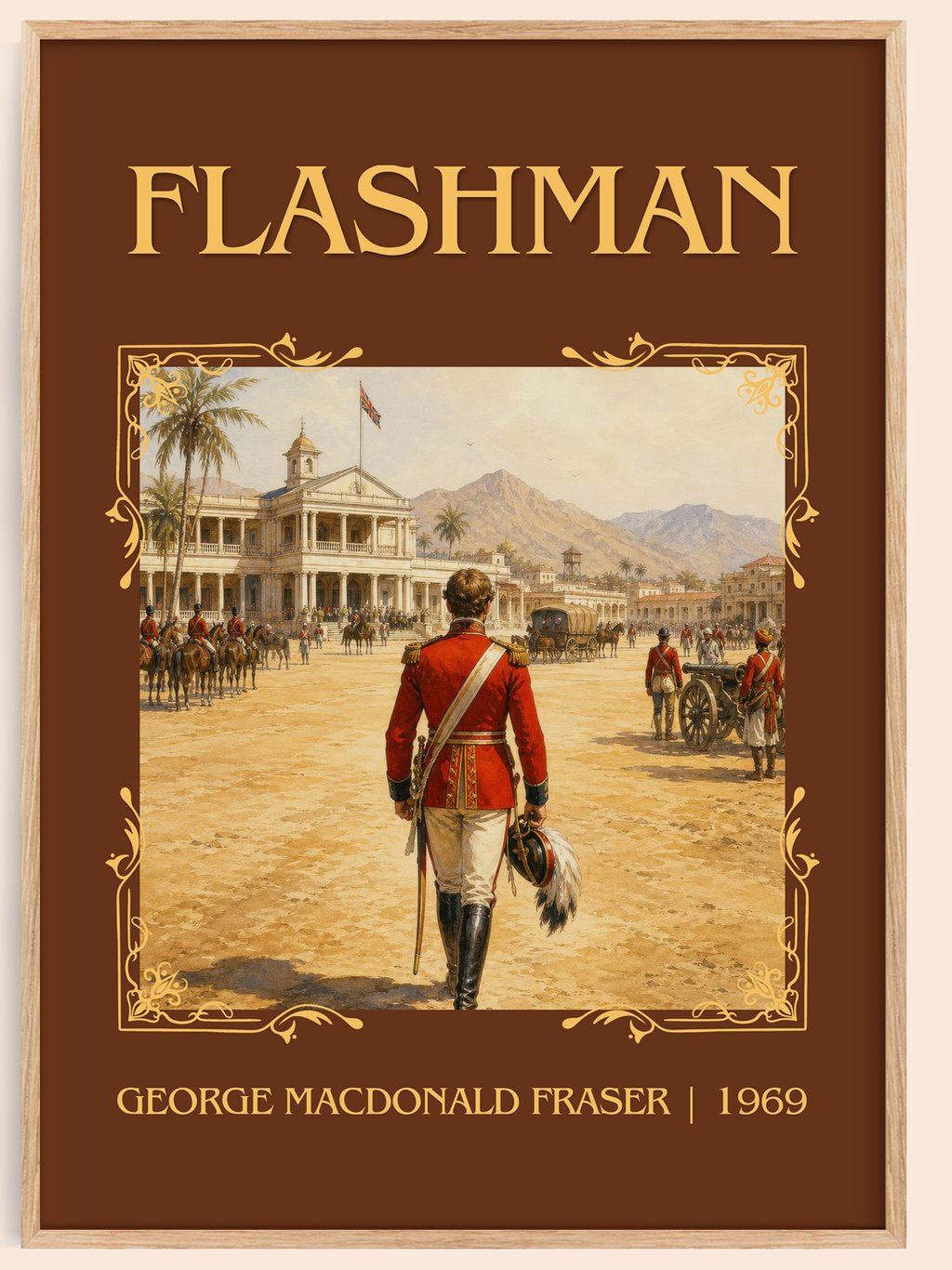 Flashman Classic Book Art Print by George MacDonald Fraser – book poster