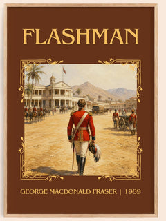 Flashman Classic Book Art Print by George MacDonald Fraser – book poster