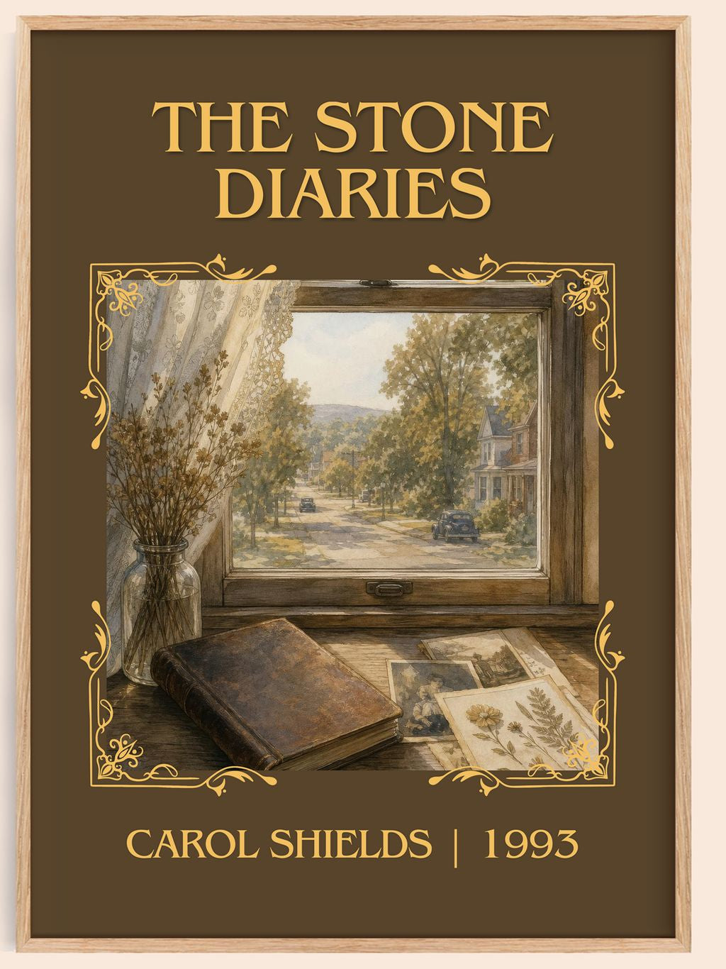 The Stone Diaries Classic Book Art Print by Carol Shields – book poster