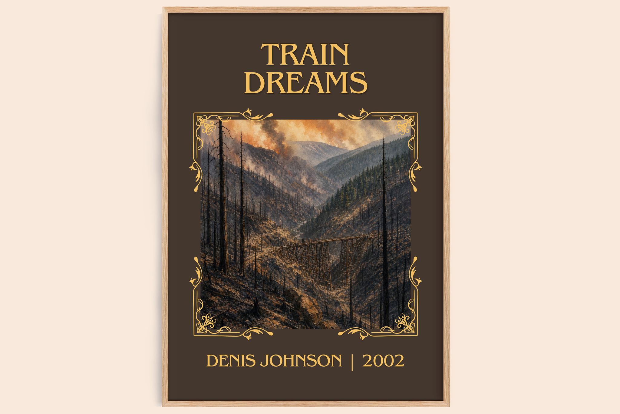 Train Dreams Classic Book Art Print by Denis Johnson