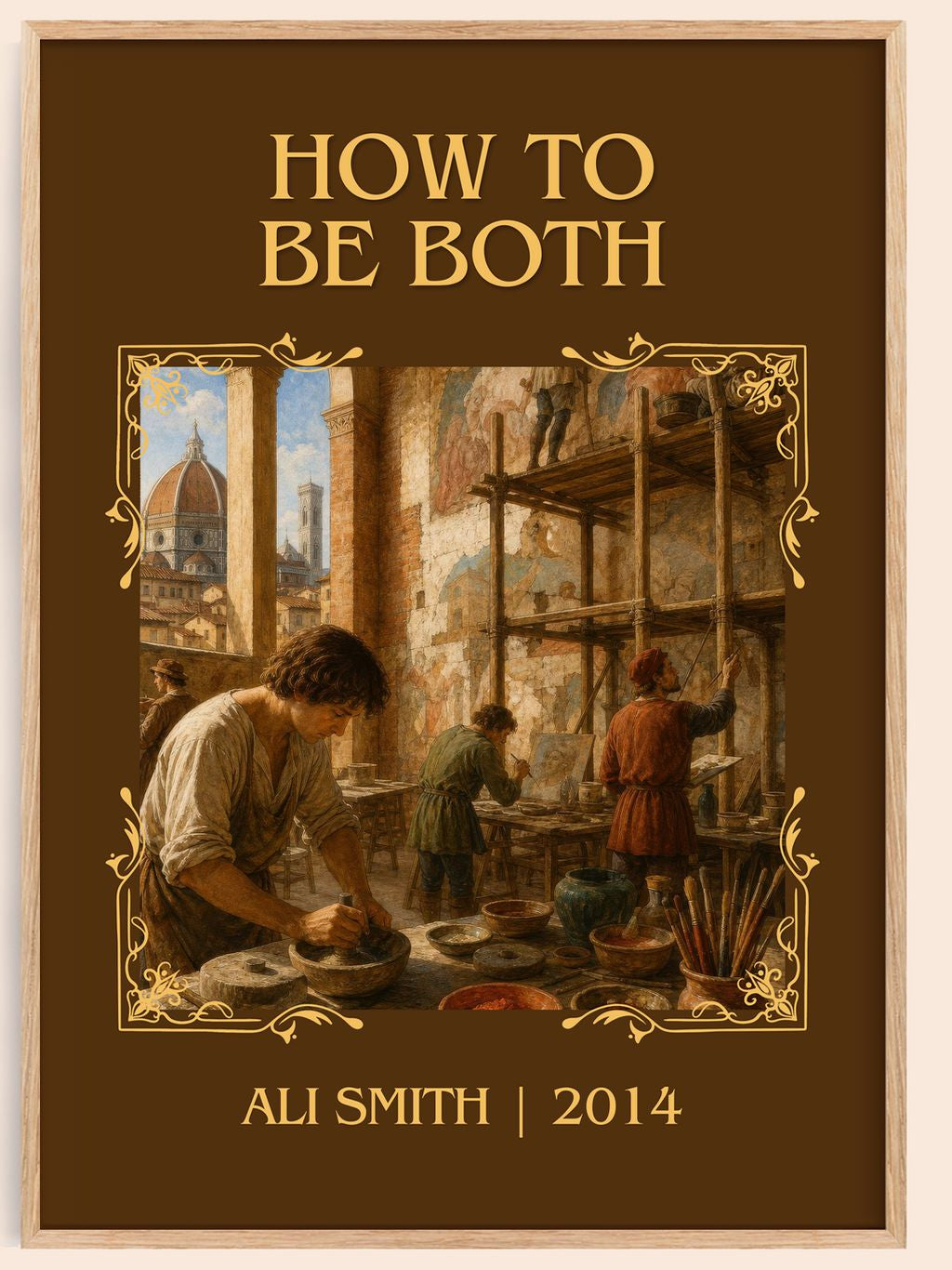 How to be both Classic Book Art Print by Ali Smith – book poster