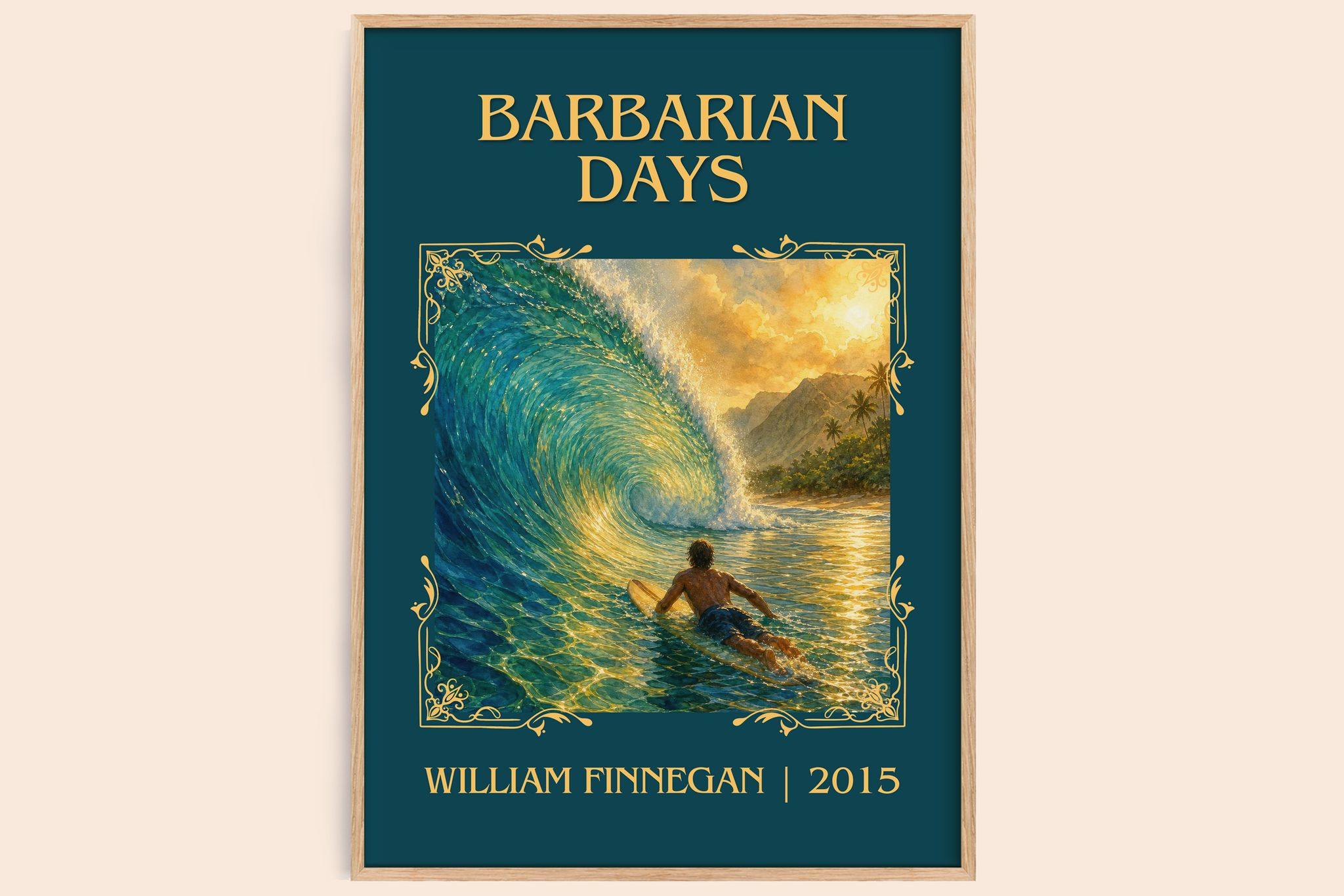 Barbarian Days Classic Book Art Print by William Finnegan