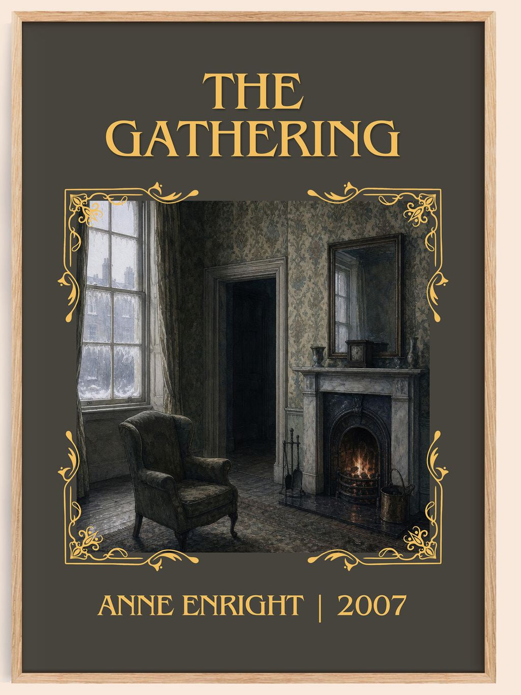 The Gathering Classic Book Art Print by Anne Enright – book poster