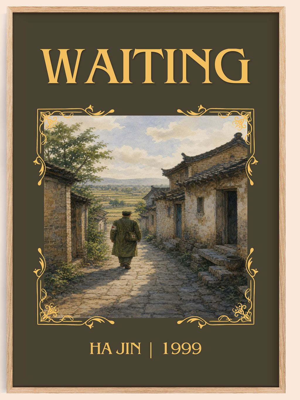 Waiting Classic Book Art Print by Ha Jin – book poster