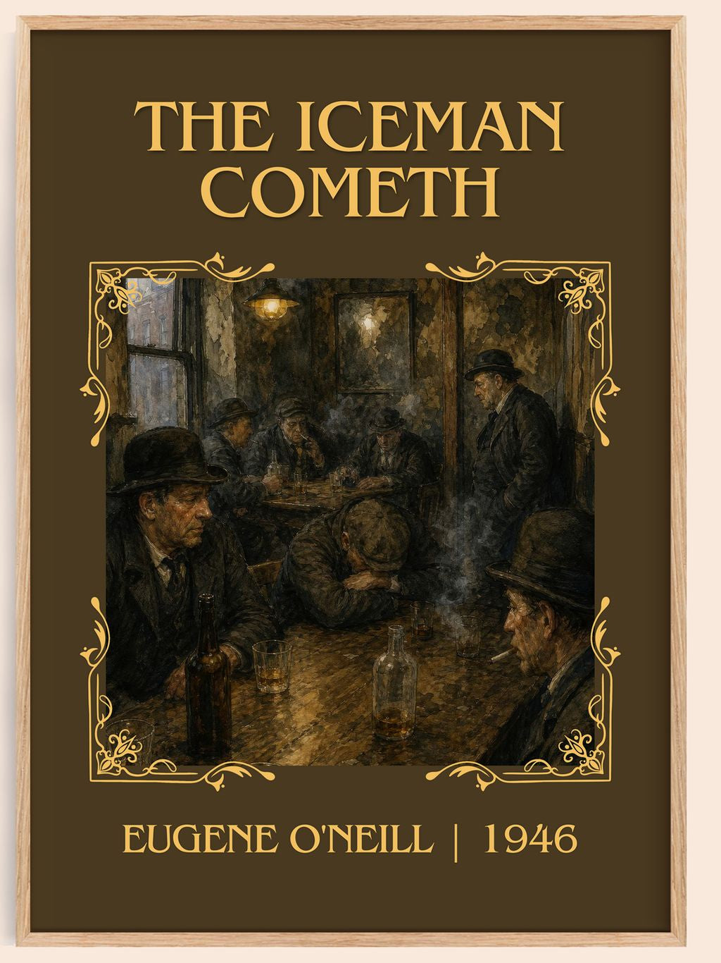 The Iceman Cometh Classic Book Art Print by Eugene O'Neill – book poster