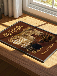 Master of the Senate Classic Book Art Print by Robert Caro – print on a sunlit desk
