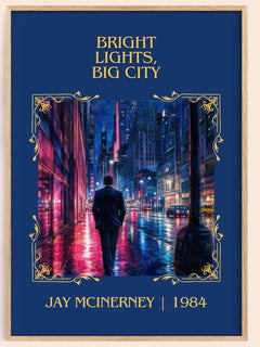 Bright Lights, Big City Classic Book Art Print by Jay McInerney – book poster