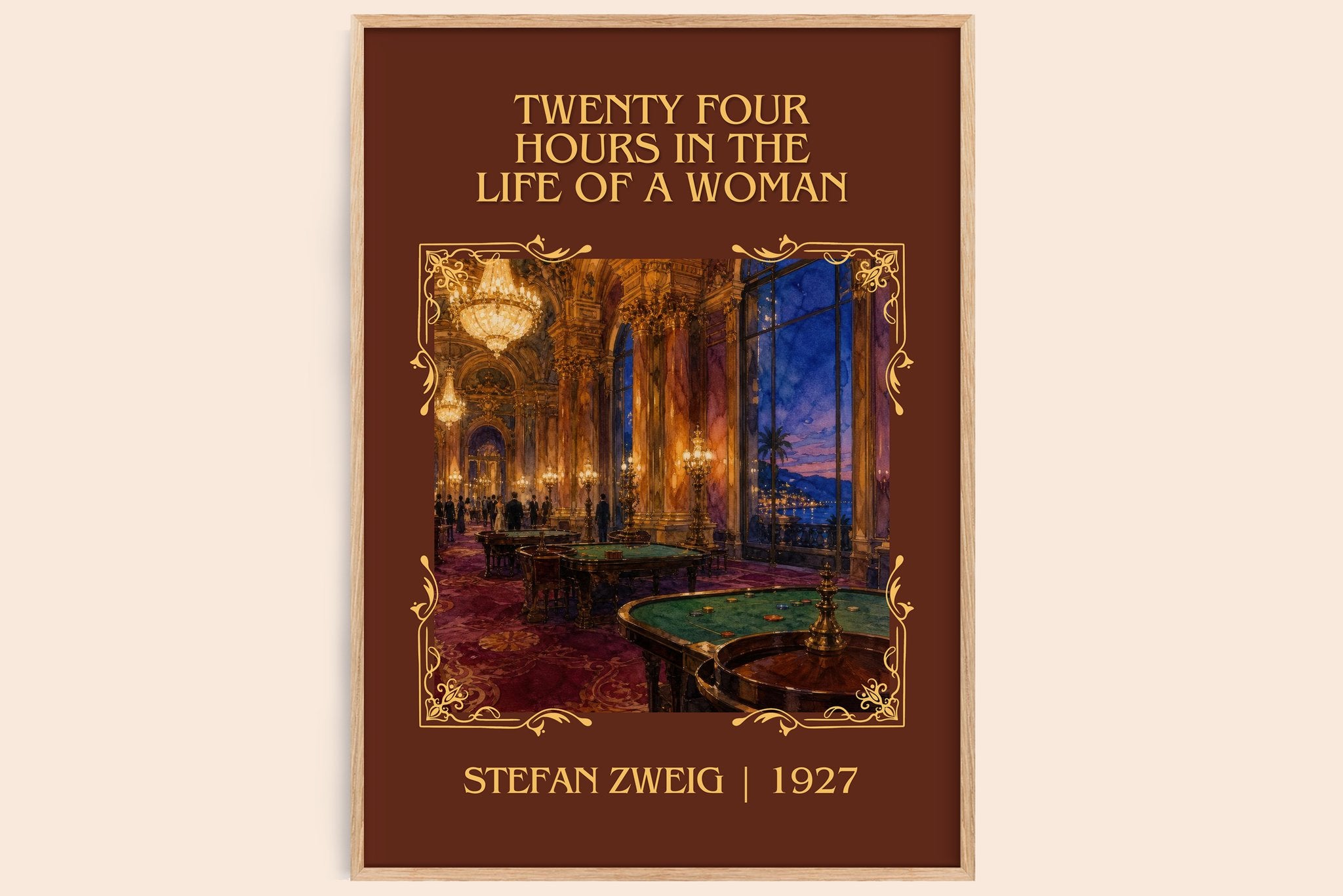 Twenty Four Hours In The Life Of A Woman Classic Book Art Print by Stefan Zweig