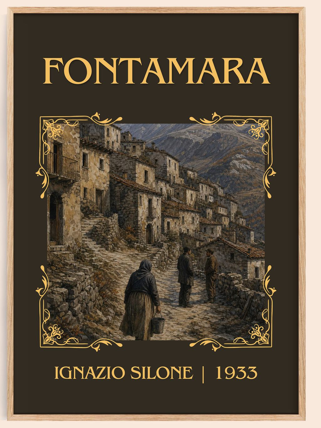 Fontamara Classic Book Art Print by Ignazio Silone – book poster