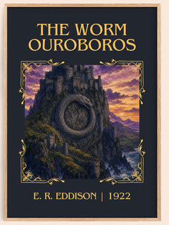 The Worm Ouroboros Classic Book Art Print by E. R. Eddison – book poster