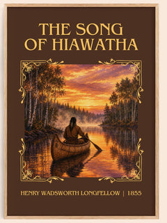 Song of Hiawatha Classic Book Art Print by Henry Wadsworth Longfellow – book poster