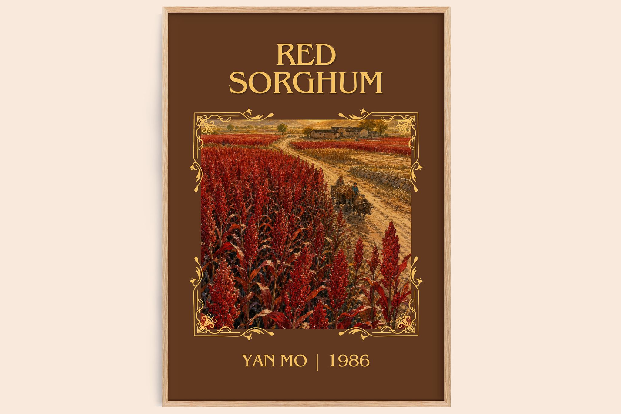 Red Sorghum Classic Book Art Print by Yan Mo