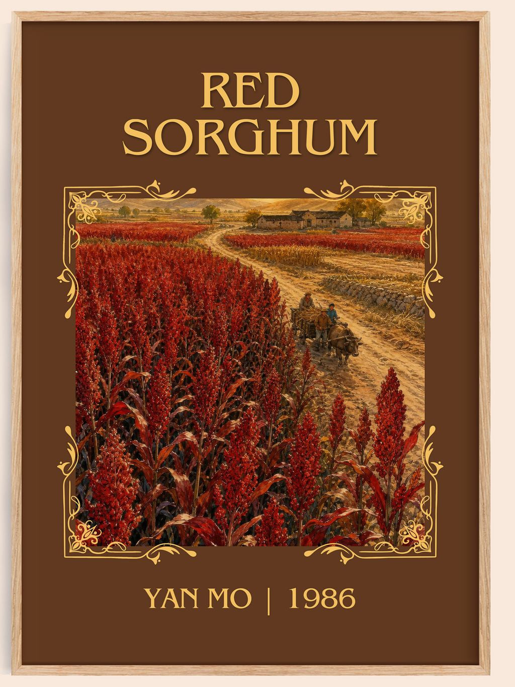 Red Sorghum Classic Book Art Print by Yan Mo – book poster