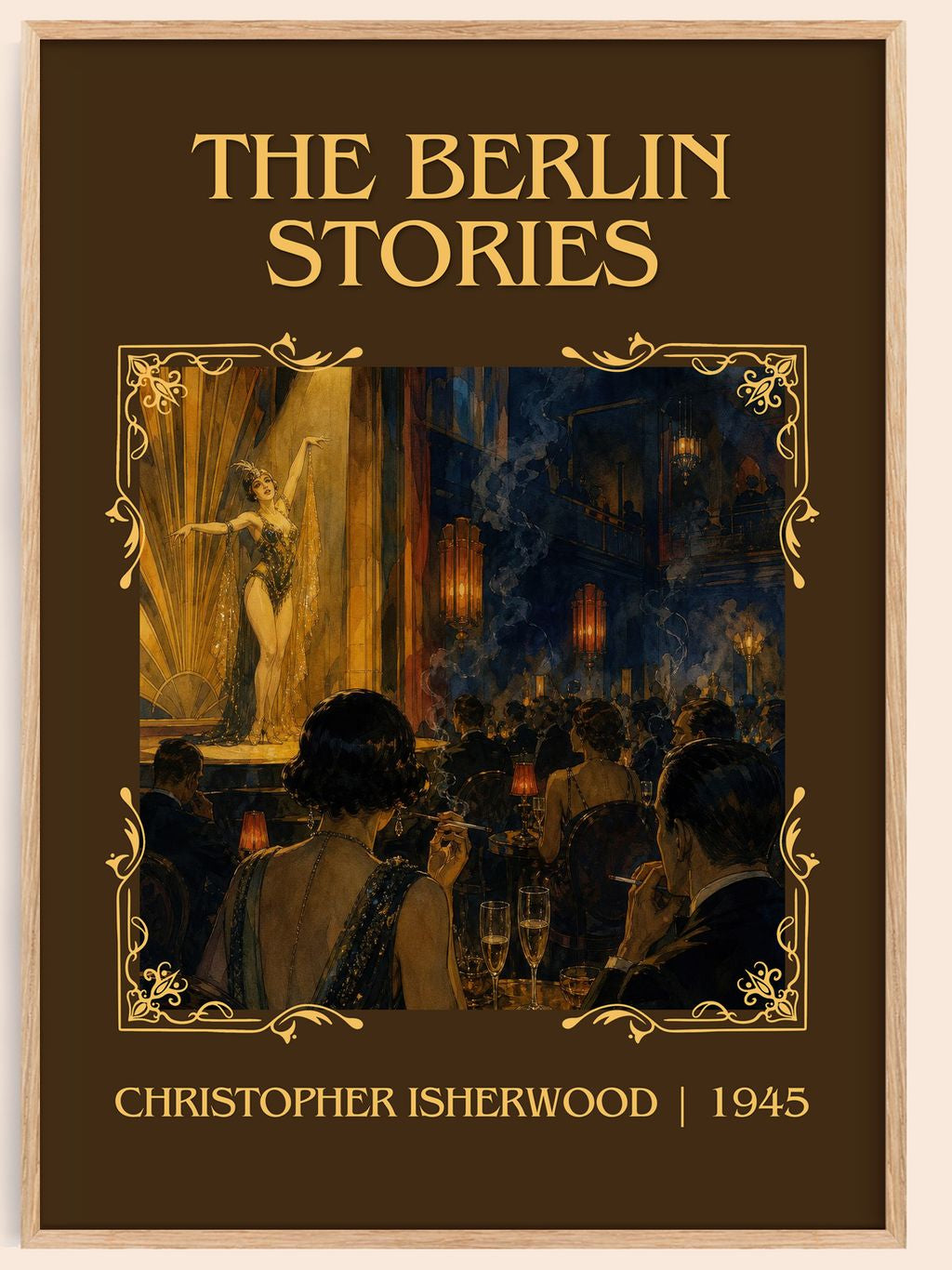 The Berlin Stories Classic Book Art Print by Christopher Isherwood – book poster