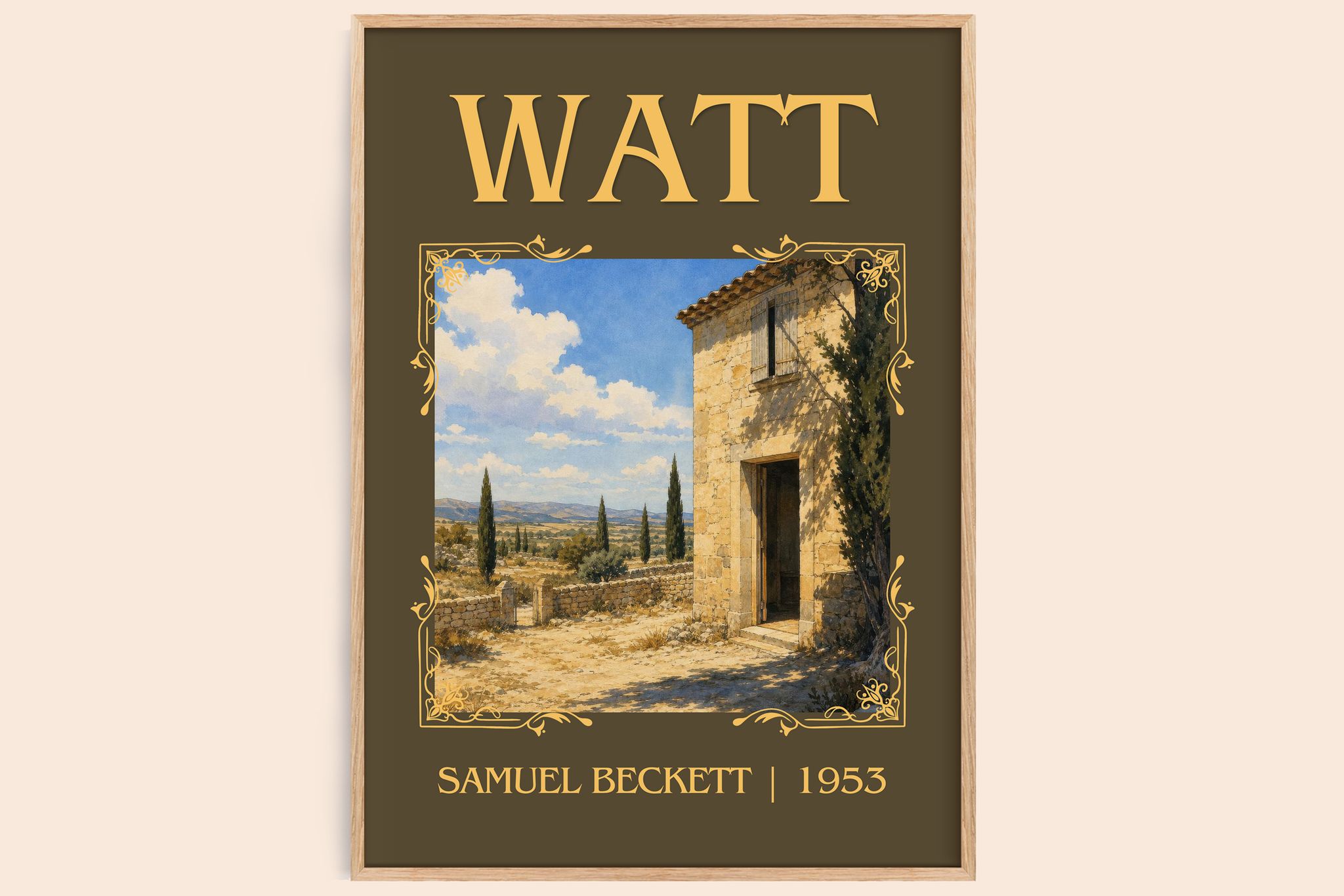 Watt Classic Book Art Print by Samuel Beckett