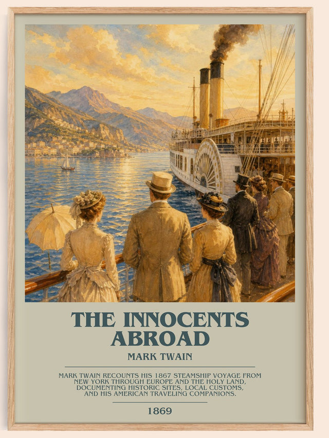 The Innocents Abroad Bookish Wall Art by Mark Twain