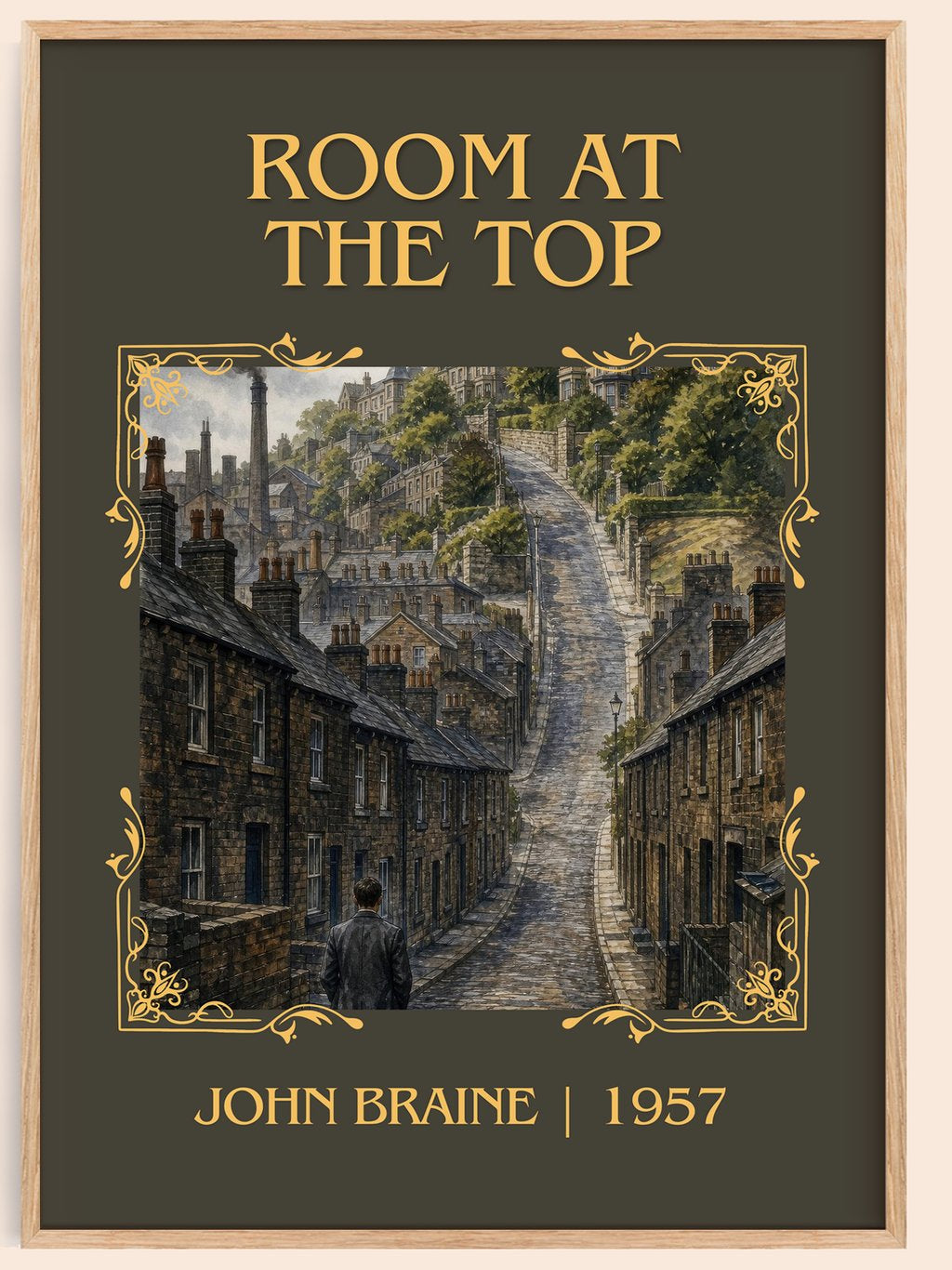 Room At The Top Classic Book Art Print by John Braine – book poster