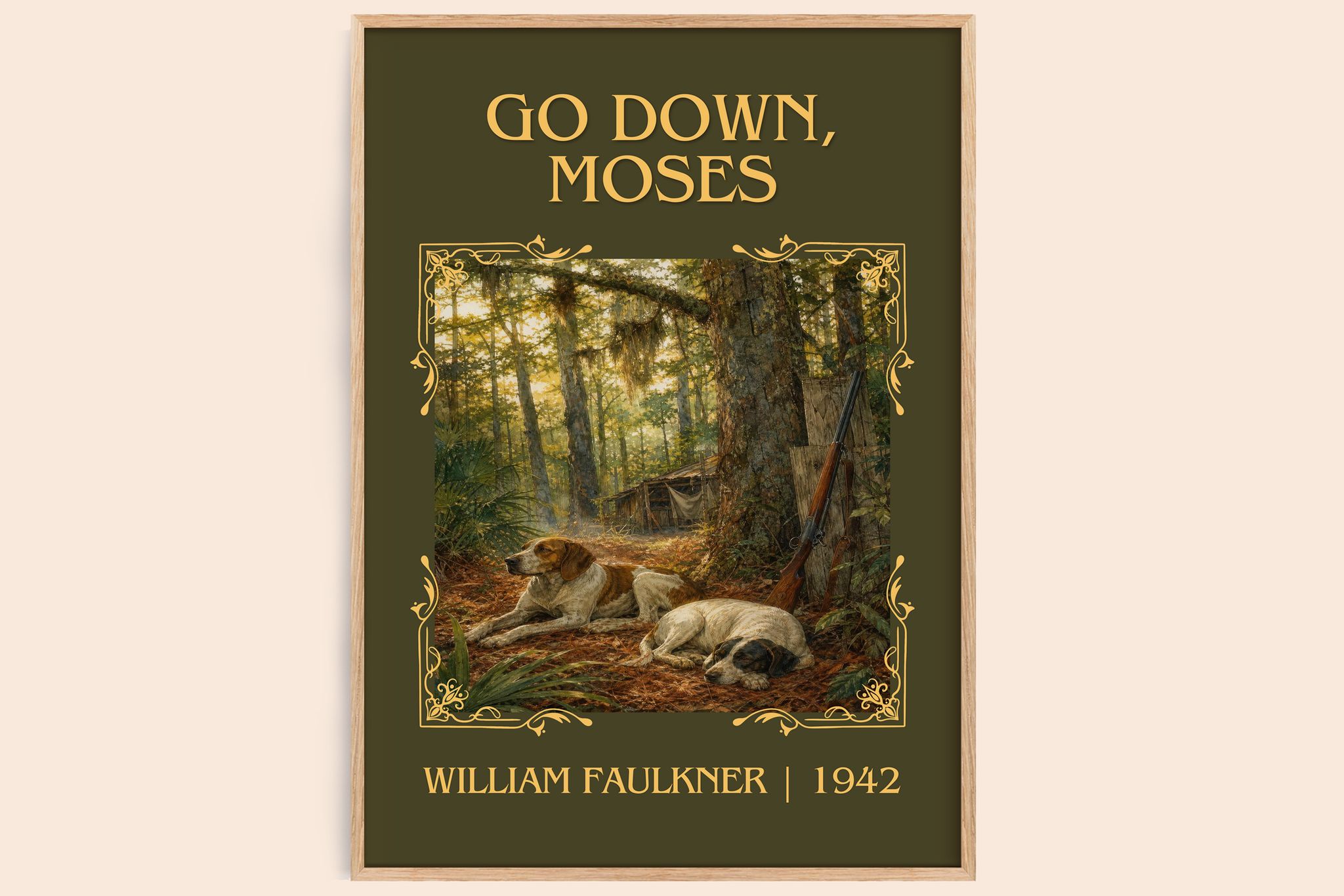 Go Down, Moses Classic Book Art Print by William Faulkner