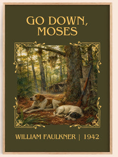 Go Down, Moses Classic Book Art Print by William Faulkner – book poster