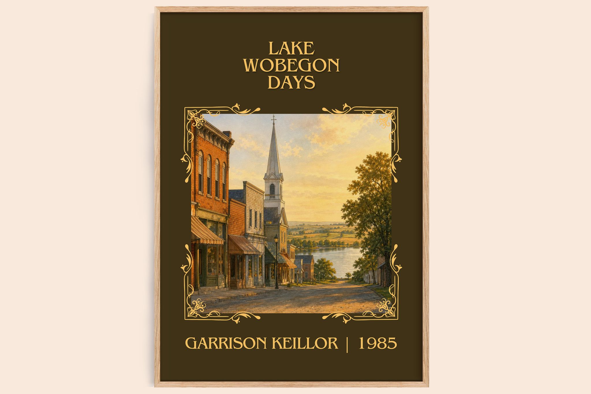 Lake Wobegon Days Classic Book Art Print by Garrison Keillor