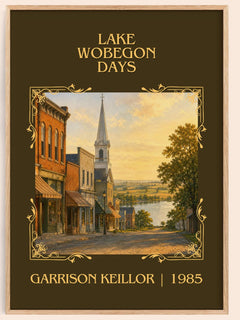 Lake Wobegon Days Classic Book Art Print by Garrison Keillor – book poster