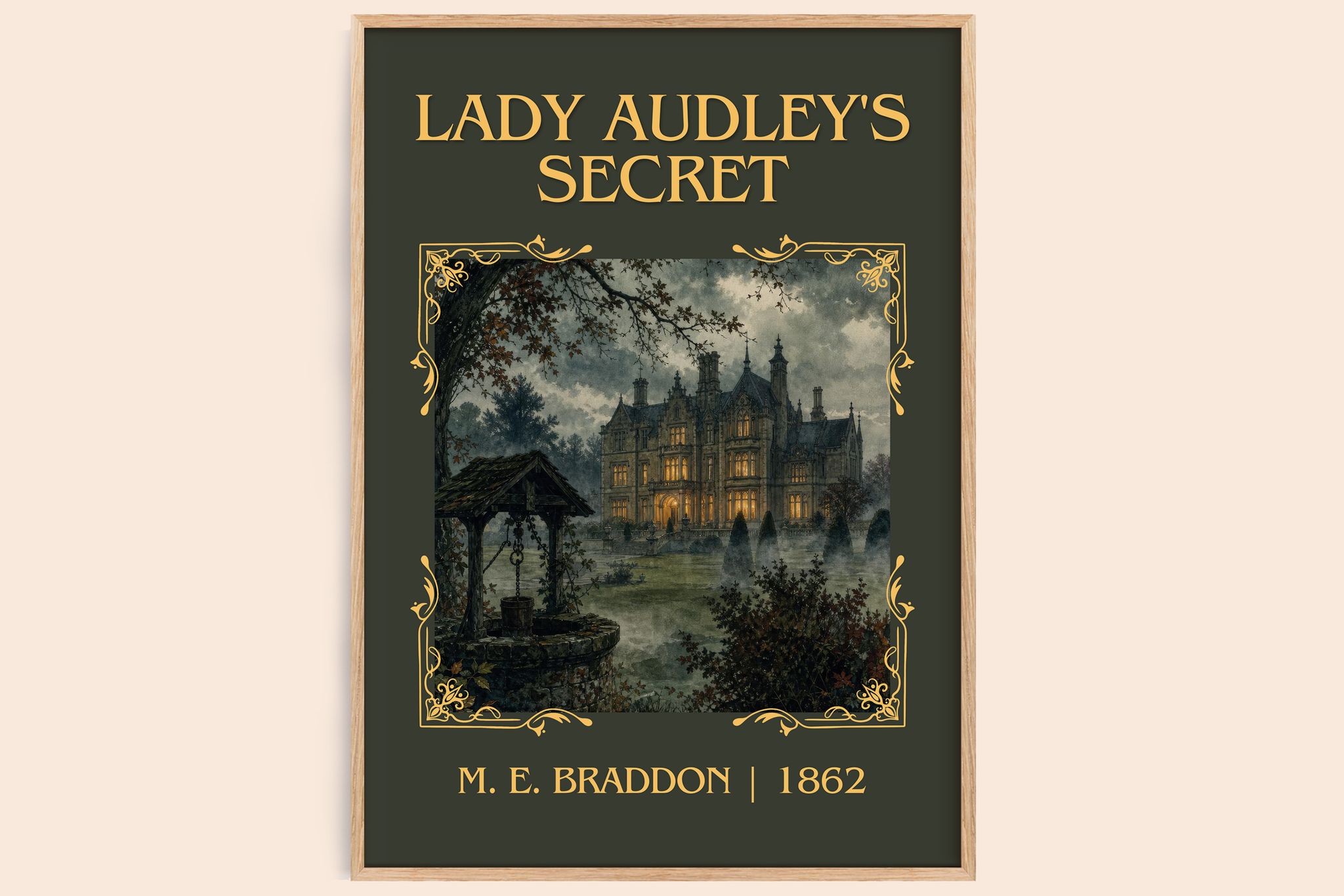 Lady Audley's Secret Classic Book Art Print by M. E. Braddon