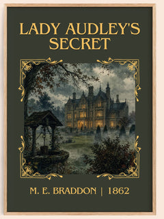 Lady Audley's Secret Classic Book Art Print by M. E. Braddon – book poster