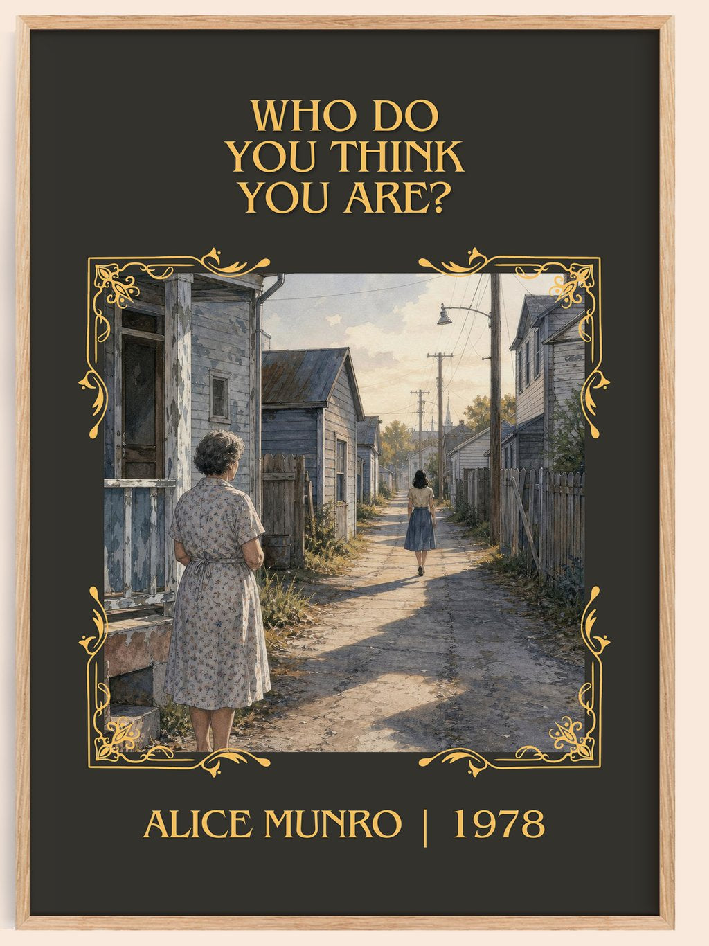 Who Do You Think You Are? Classic Book Art Print by Alice Munro – book poster