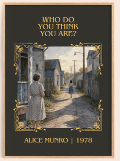 Who Do You Think You Are? Classic Book Art Print by Alice Munro – book poster